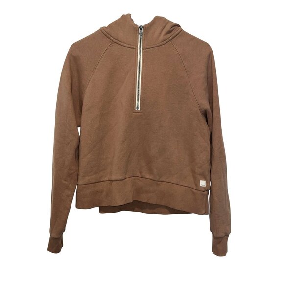 Vuori Restore  Half-Zip Hoodie Sweatshirt Medium Womens - Canyon Clay - Picture 3 of 11